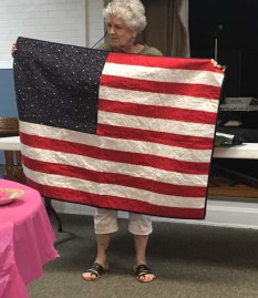 American flag quilt